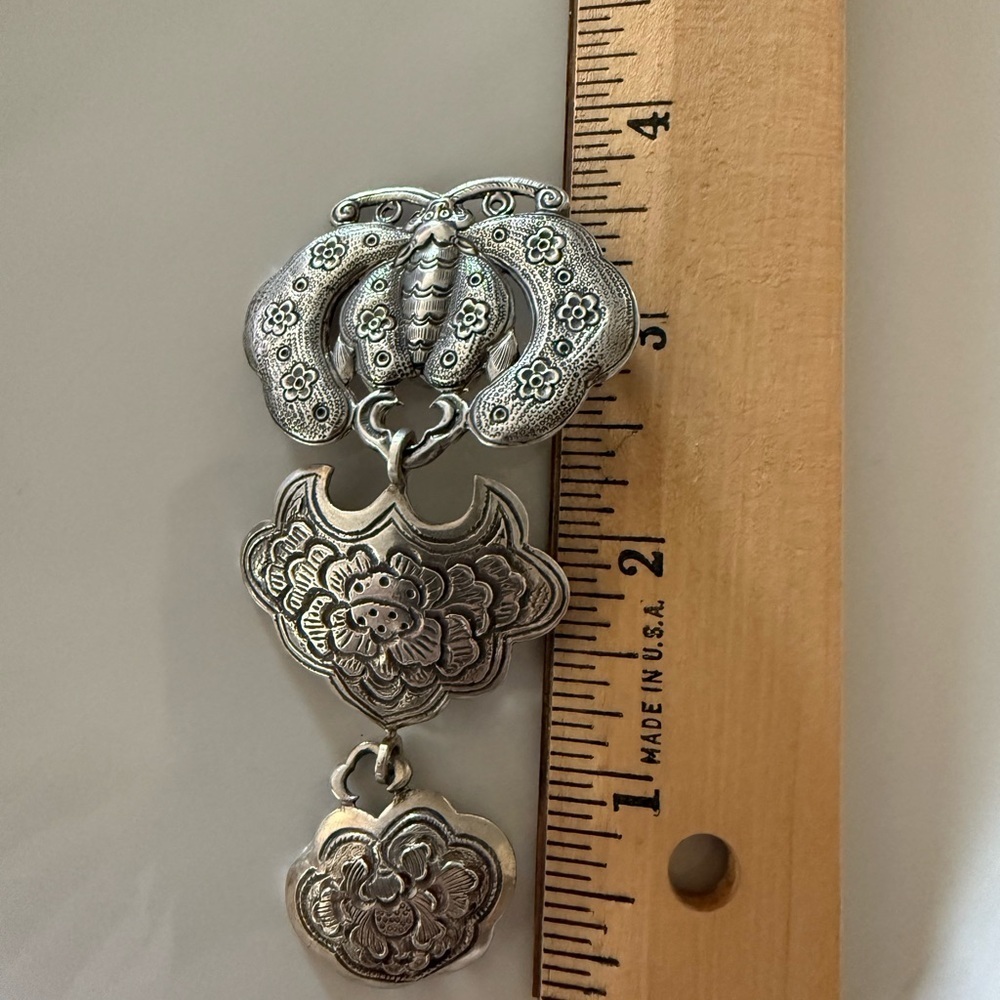 Stephen Dweck Ornate Silver Earrings - Picture 2 of 6
